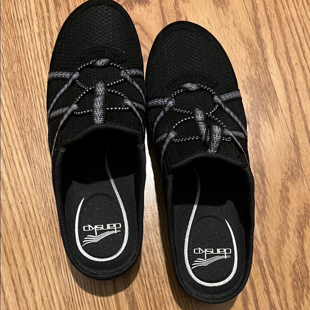 Dansko Black Hayleigh Lightweight Slip-Ons